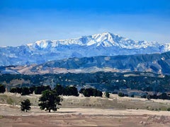 Peinture à l'huile de paysage de montagne Colorado Plains