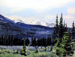 "Rocky Mountain National Park" di David Shingler, paesaggio del CO, pittura a olio