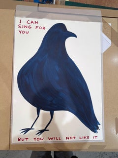 I Can Sing For You, 2025, peinture acrylique sur papier de David Shrigley