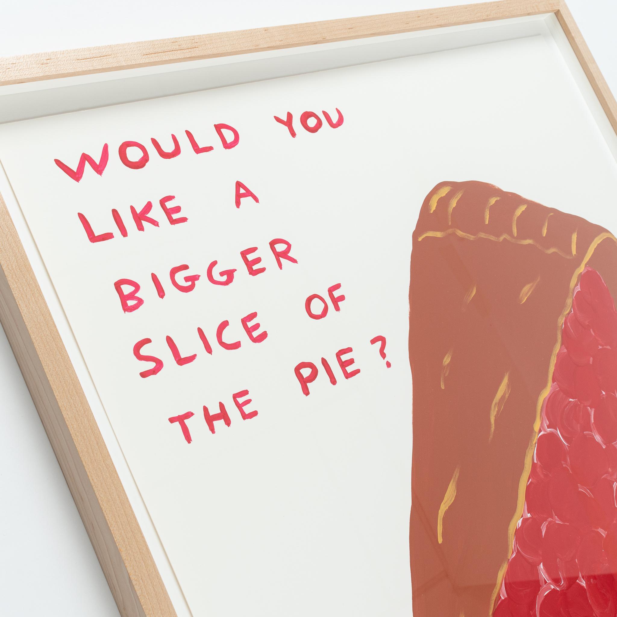 Untitled (2020)  David Shrigley Funny pop art signed and framed unique painting For Sale 2
