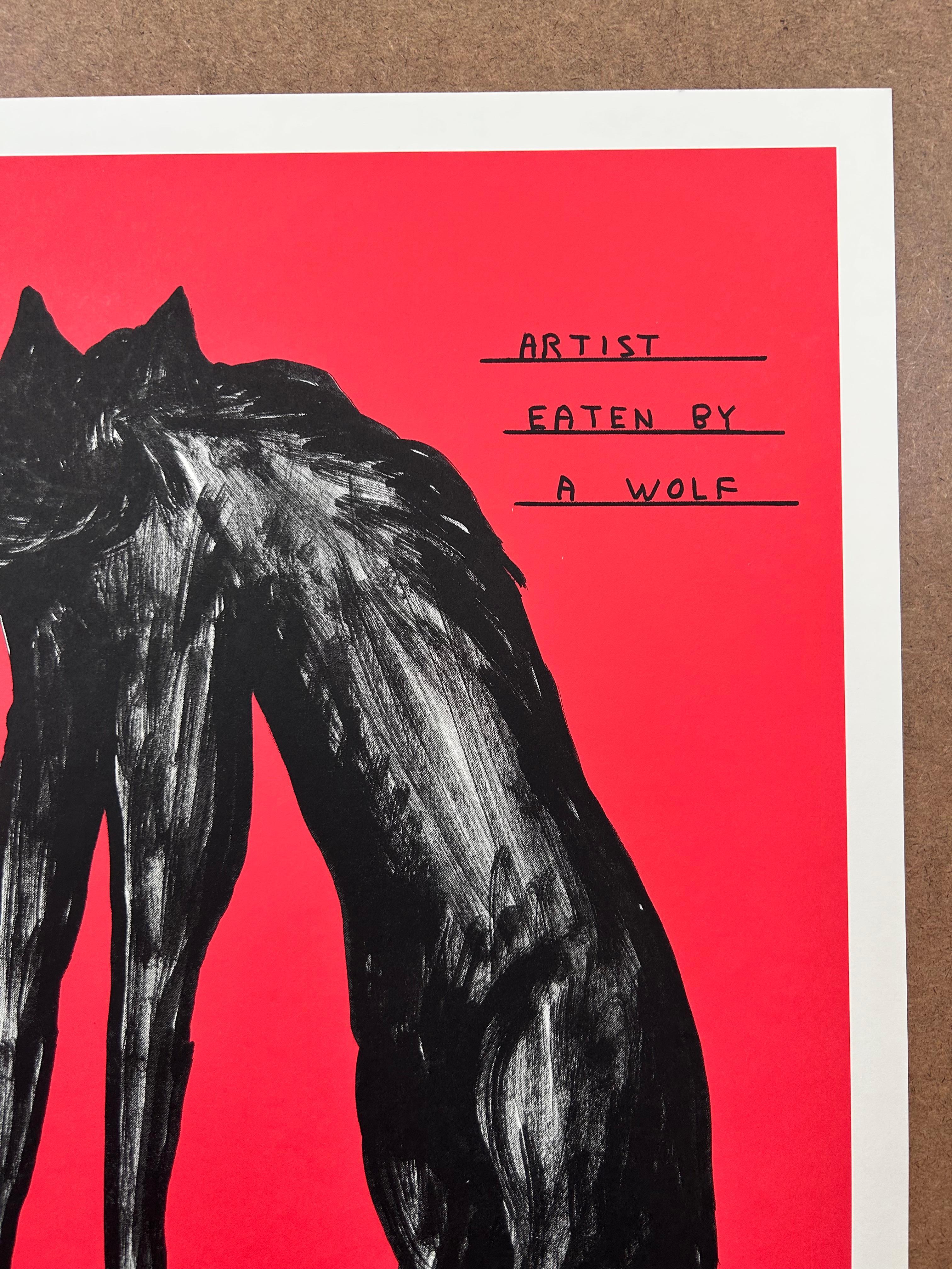 L'artiste a mangé par un loup - Contemporain Print par David Shrigley