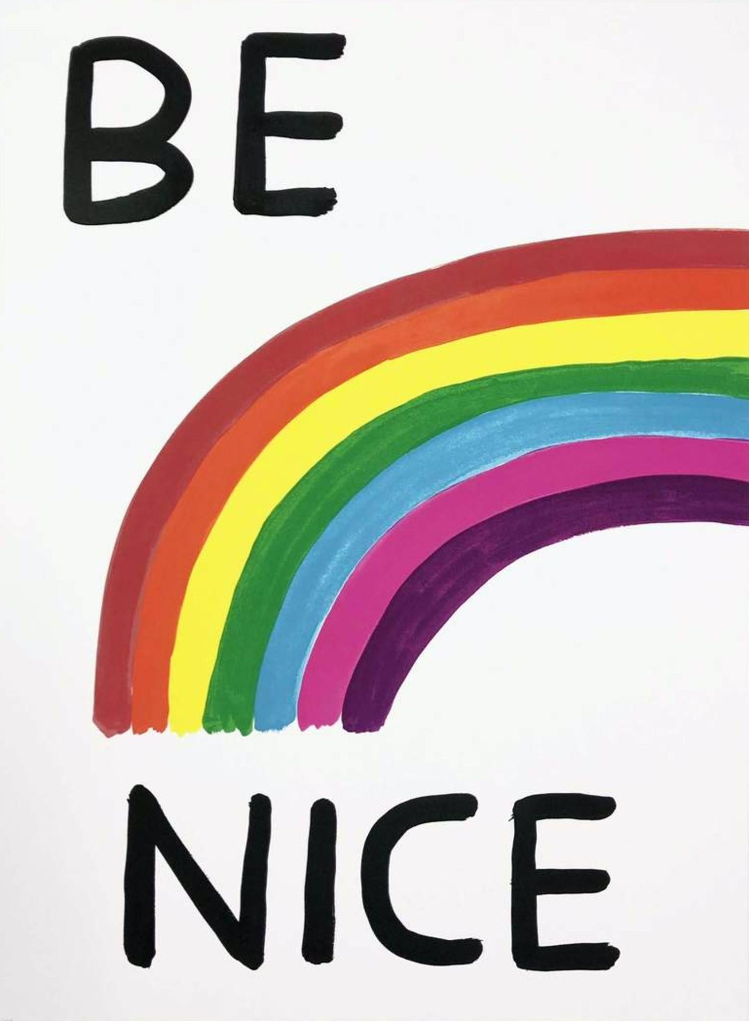 Be Nice - Print by David Shrigley