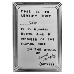 Certificate of Human Status