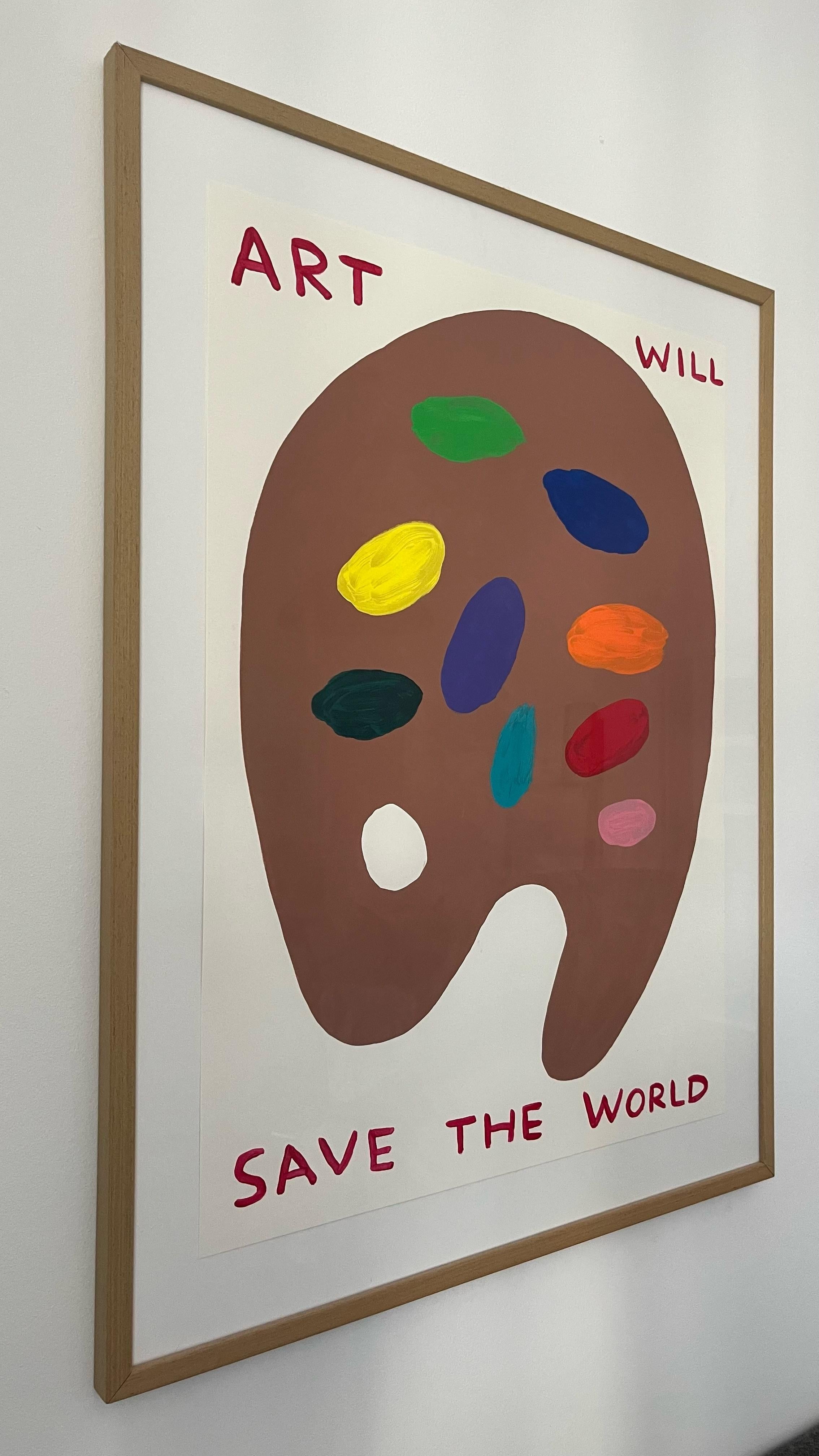 David Shrigley - Art Will Save the World For Sale 1
