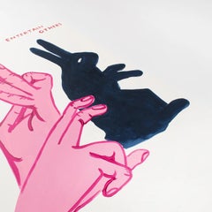 DAVID SHRIGLEY - BEFORE YOU CAN ENTERTAIN. Modern Design British Artist Blue