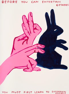 DAVID SHRIGLEY - ANTES DE QUE PUEDAS ENTRETENERTE. Diseño Moderno British Artist Azul
