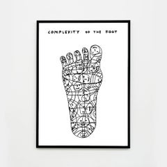 David Shrigley, Complexity of the Foot (framed), 2020