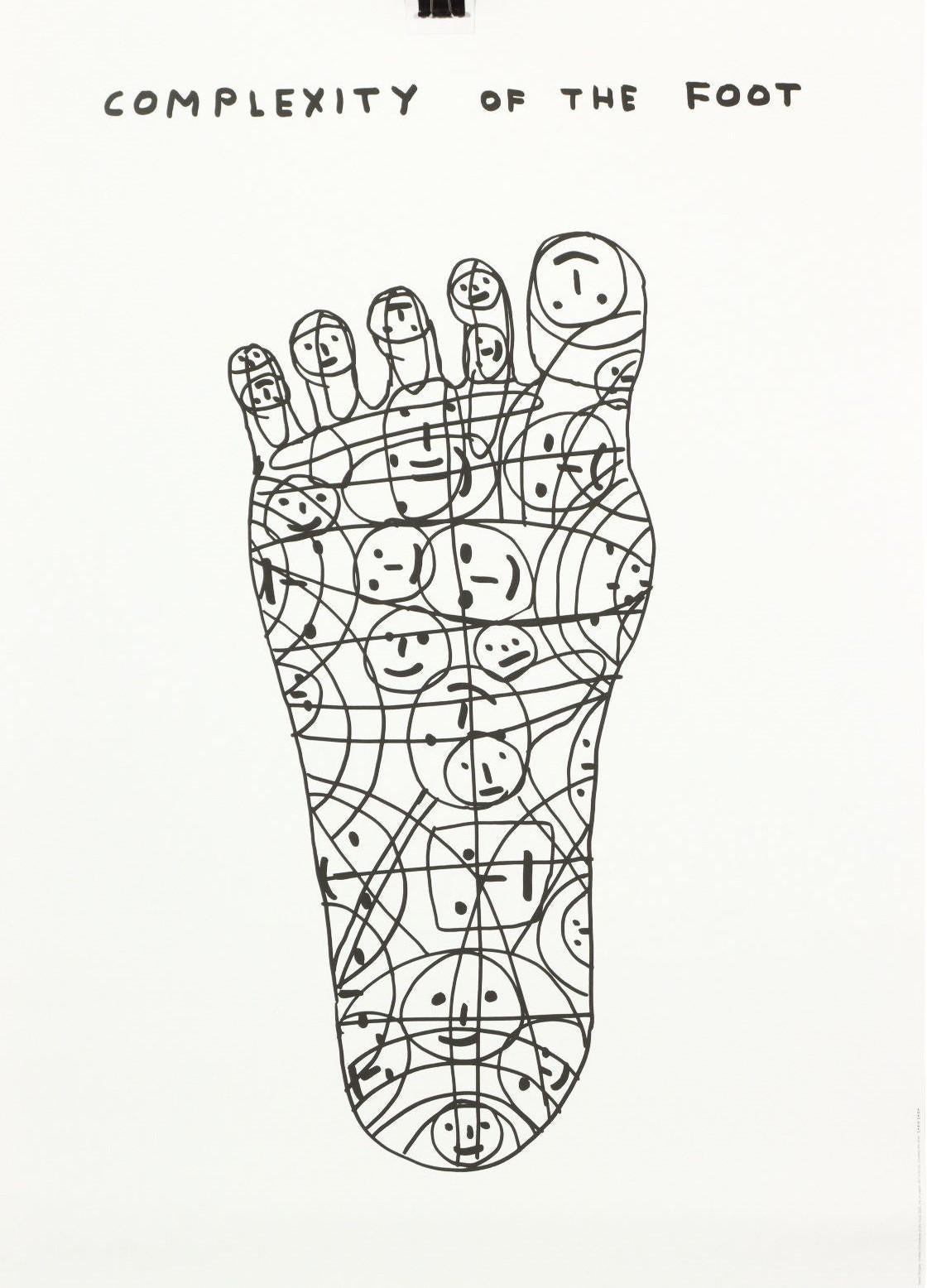 David Shrigley -- Complexity of the Foot, 2023
70 x 50 cm
It is created from the unique work: Untitled (Complexity of the Foot) (2020)
Printed on 200g Munken Lynx paper
Printed by Narayana Press in Denmark
Unnumbered from the Edition of 350
Unsigned