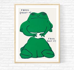 David Shrigley 'Frog (Front Of), Frog (Back Of)' print