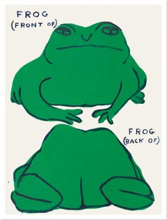 David Shrigley 'Frog (Front Of), Frog (Back Of)' print