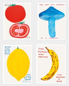 Série Fruits and Vegetables de David Shrigley (série de 4 pièces, 2020-2021