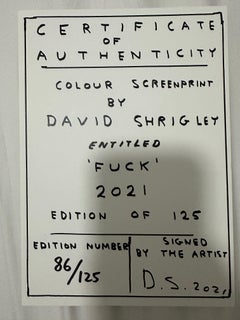 David Shrigley – Fuck, 2021