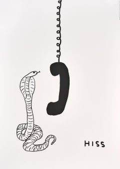 David Shrigley -- Hiss, offset lithograph, limited edition