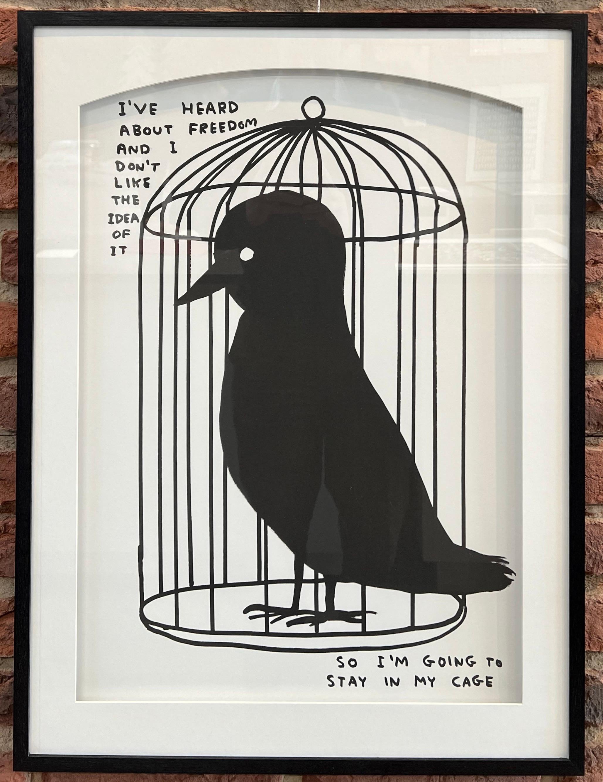 David Shrigley
He oído hablar de la libertad, 2021
Impresión digital
70 x 50 cm
Enmarcado 78 x 68 cm 
Edición sin firmar de 250 ejemplares

Publicado por Shrig Shop.

David Shrigley es un artista británico conocido por sus característicos dibujos