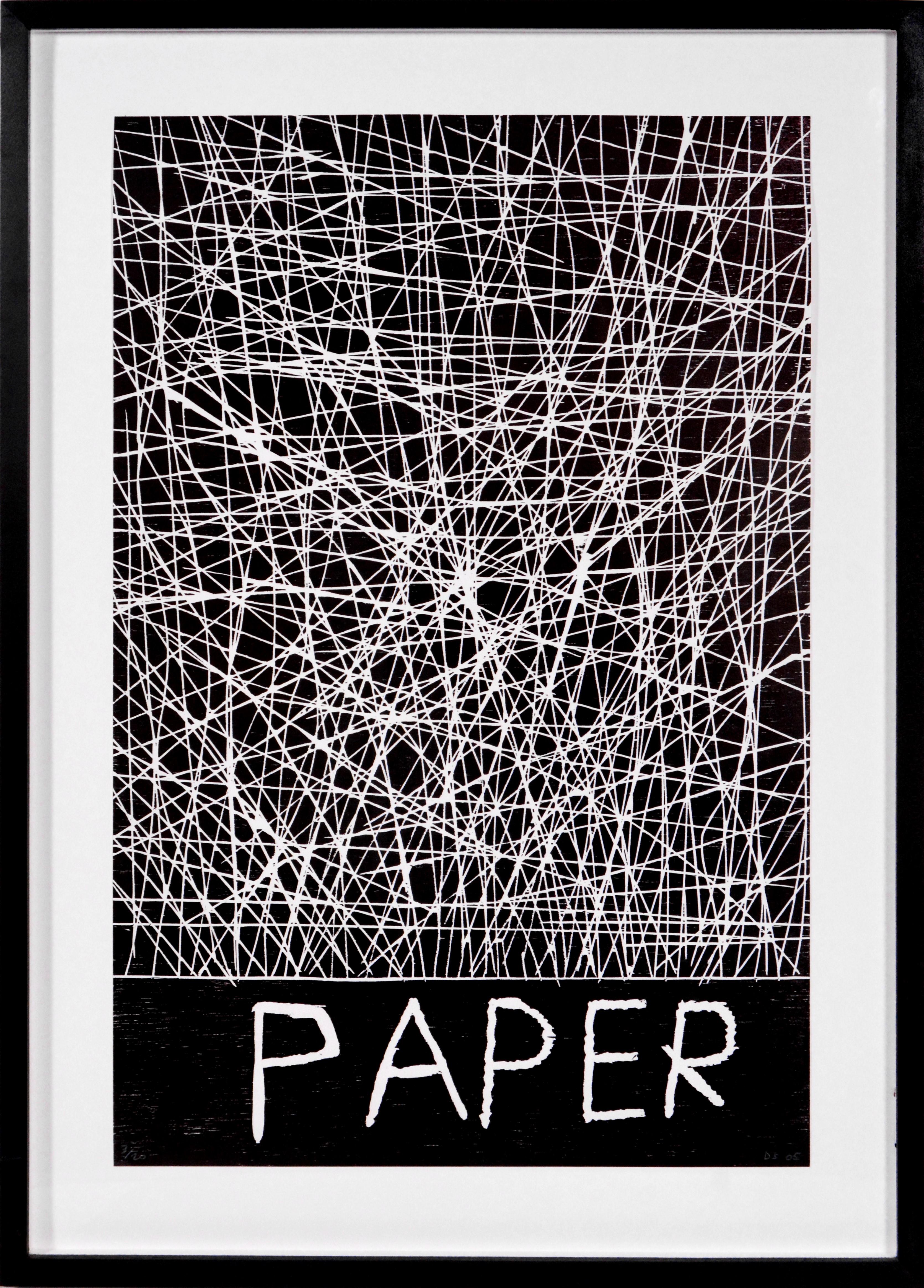 David Shrigley, papier, gravure sur bois, 2005 en vente 3