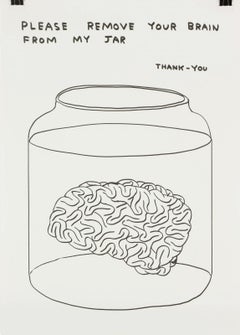 David Shrigley -- Please remove Your Brain From My Jar, limitierte Auflage, 2023