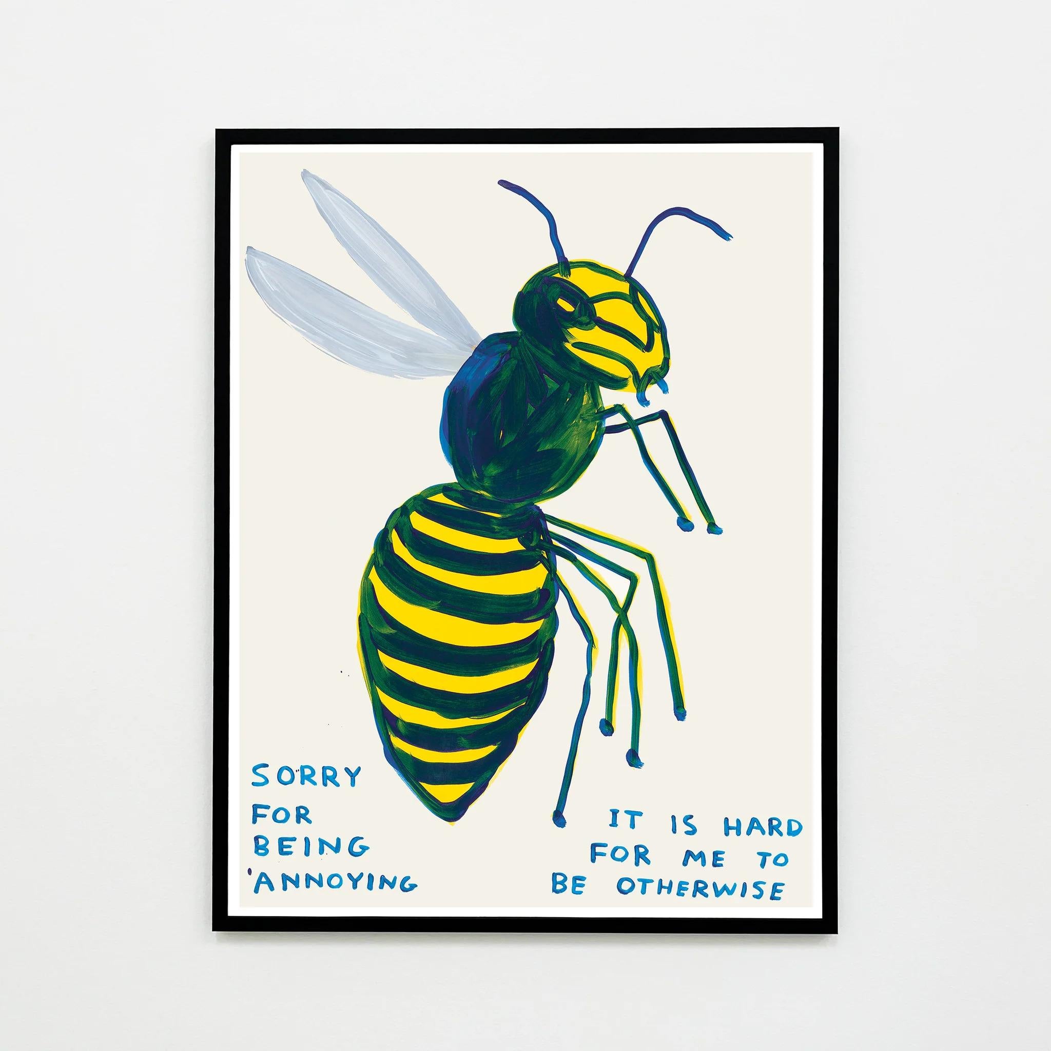 Off-set lithograph
Framed
64 x 84 cm (25.2 x 33.07 inches) 
Printed on 200g Munken Lynx paper by Narayana Press in Denmark 

This print is based on the original acrylic on paper work by Shrigley. Please note this item is framed, and can come in