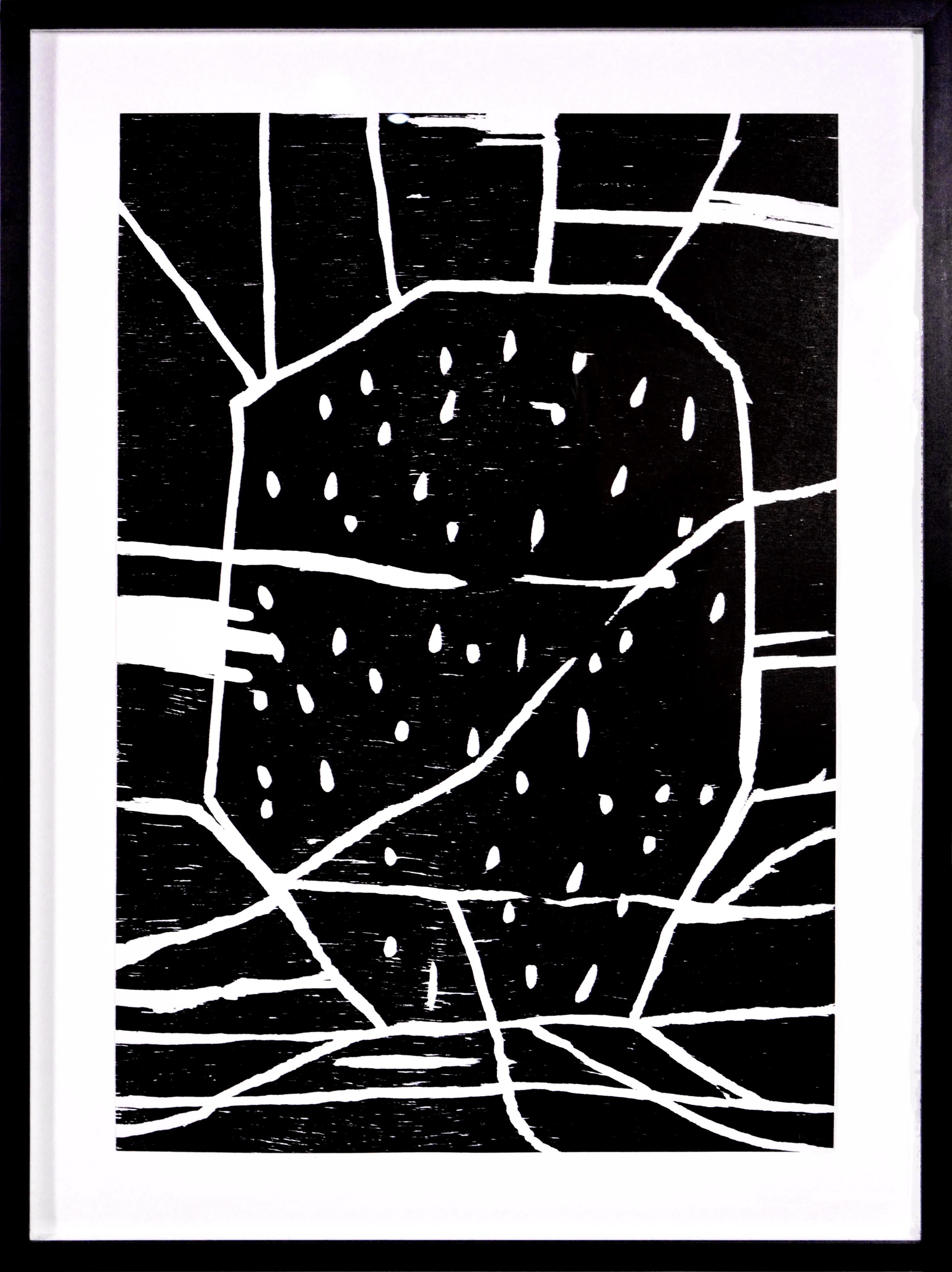 Structure with Dots - Black Still-Life Print by David Shrigley
