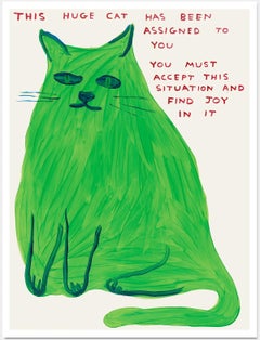 David Shrigley 'This Huge Cat' print, 2022