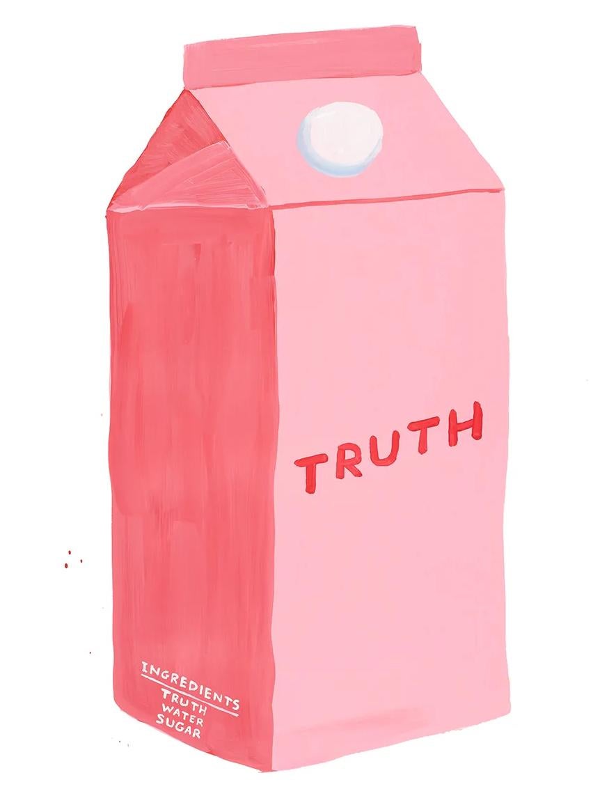 David Shrigley 'TRUTH' Milk Carton Print