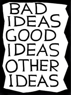 David Shrigley, Untitled (Bad Ideas Good Ideas) Print