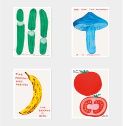 David Shrigley - Vegetable Series (Set of 4), 2020-2021