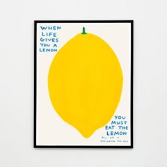 David Shrigley, When Life Gives You A Lemon, 2021 (framed)