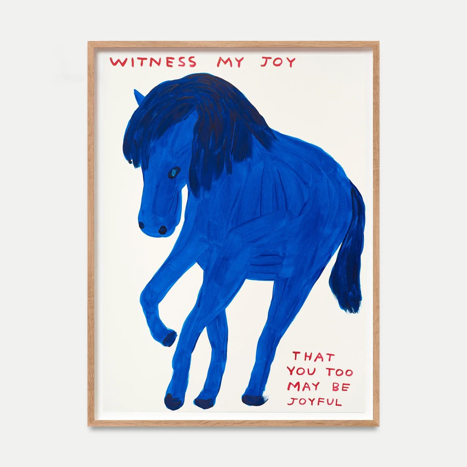 David Shrigley
Témoin de ma joie, 2022
Sérigraphie 16 couleurs avec un double vernis sur Somerset Satin Tub 410 g/m².
29 1/2 × 22 in  75 × 56 cm
Edition de 125