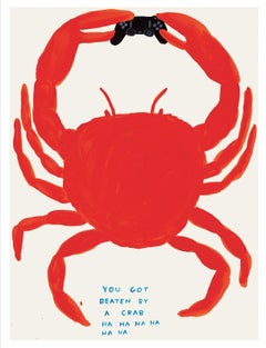 David Shrigley 'You Got Beaten By A Crab' print