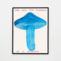 David Shrigley, You Win This Mushroom (framed), 2020