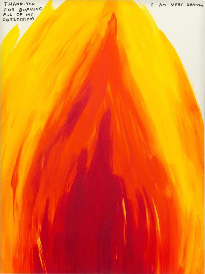 Flame - Print by David Shrigley