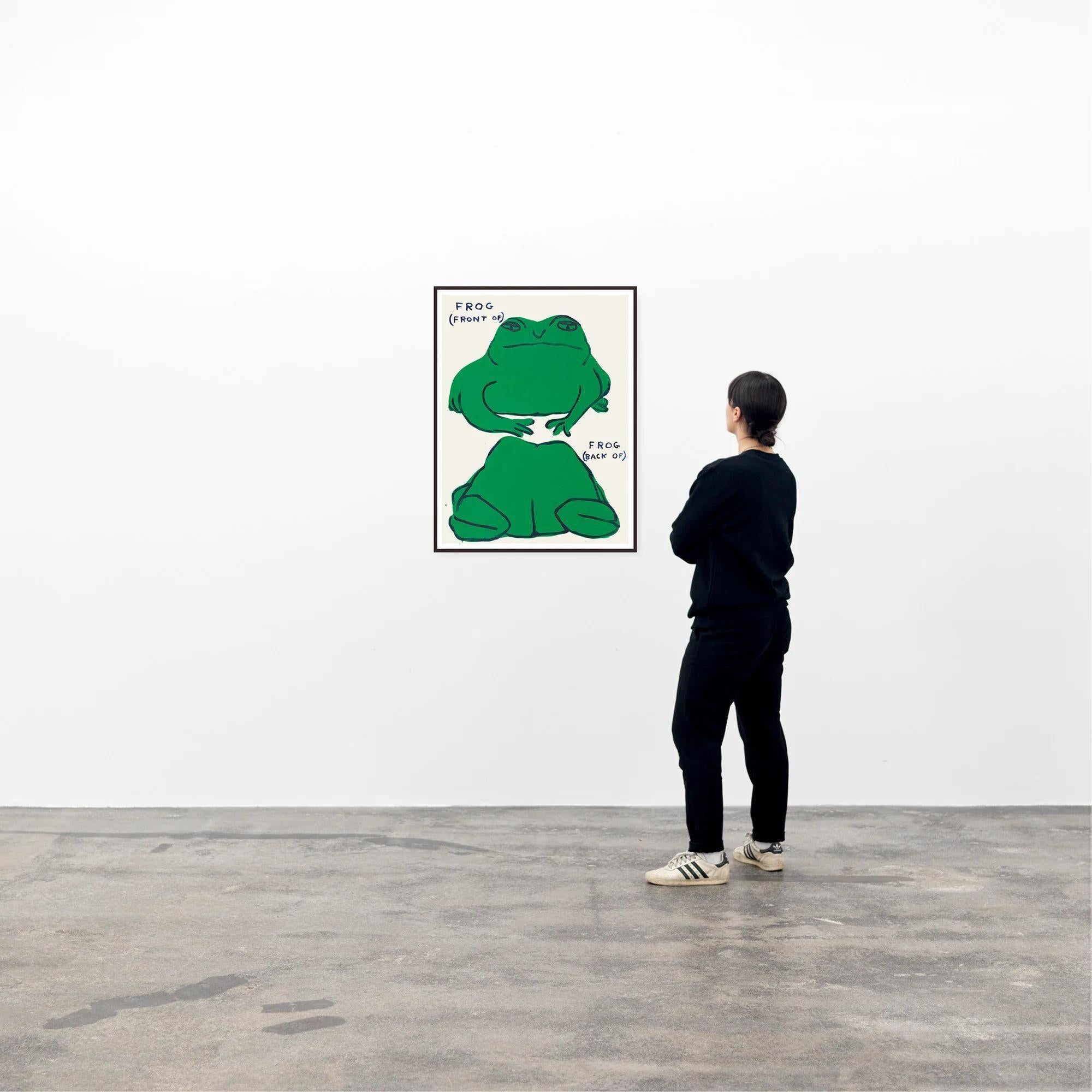 Frog (front of), Frog (back of) - Contemporary Print by David Shrigley