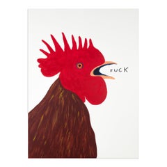 David Shrigley, Fuck - Screenprint, Contemporary Pop Art, Signed Print