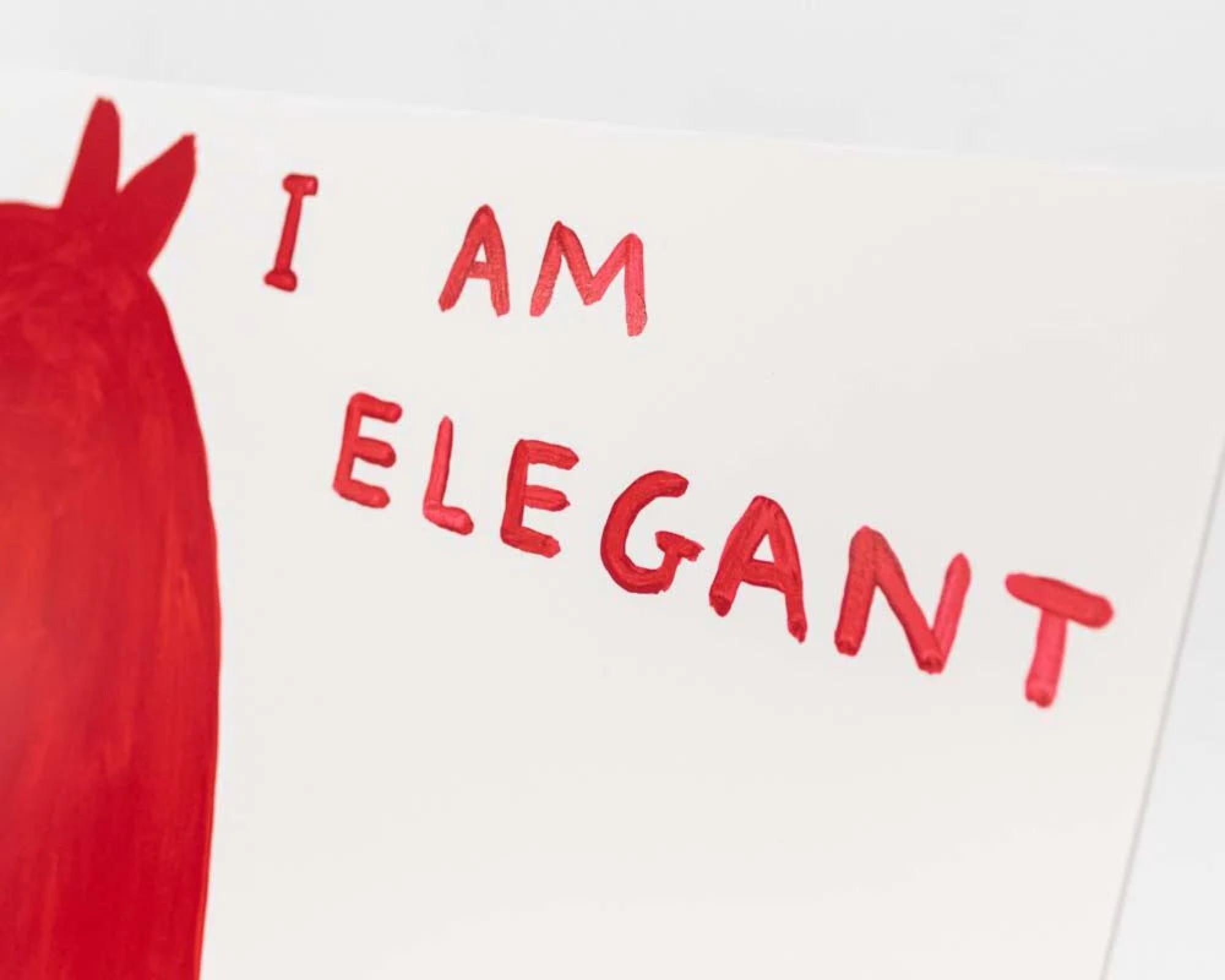 I am elegant - Contemporary Print by David Shrigley