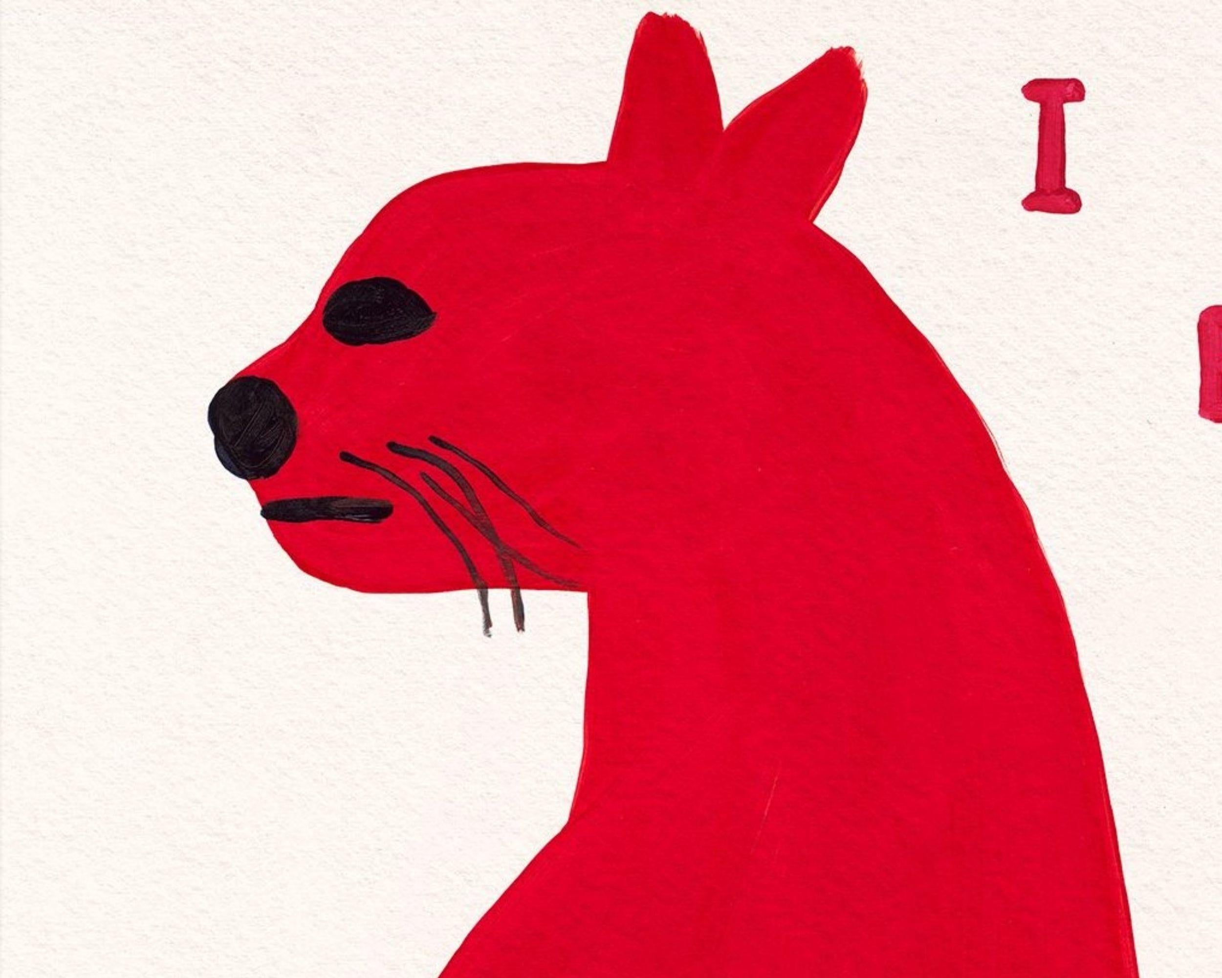 I Am Elegant I Am Oh So Very Elegant - Imprimé, Animal, Text de David Shrigley 2