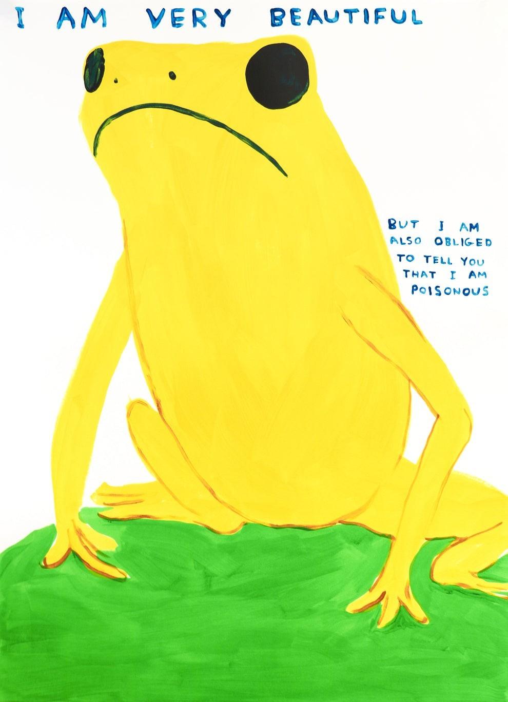 Animal Print de David Shrigley - Soy Muy Bella, Pero También Estoy Obligada A Decirte Que Soy Venenosa