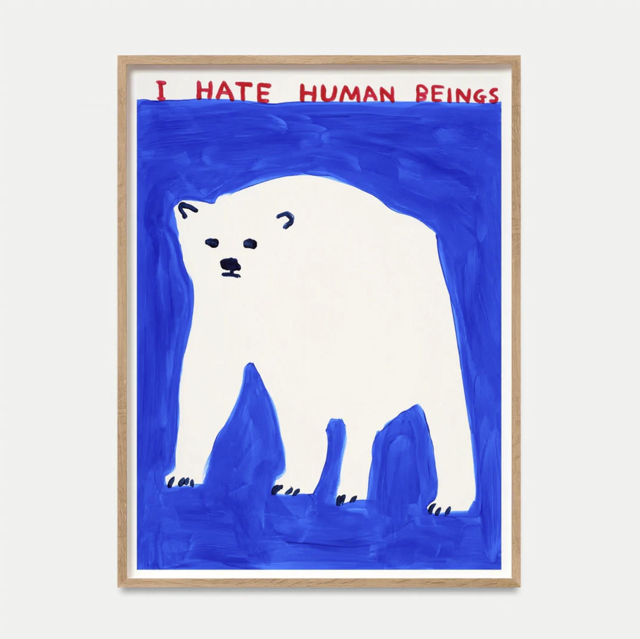 David Shrigley Print -  I Hate Humans