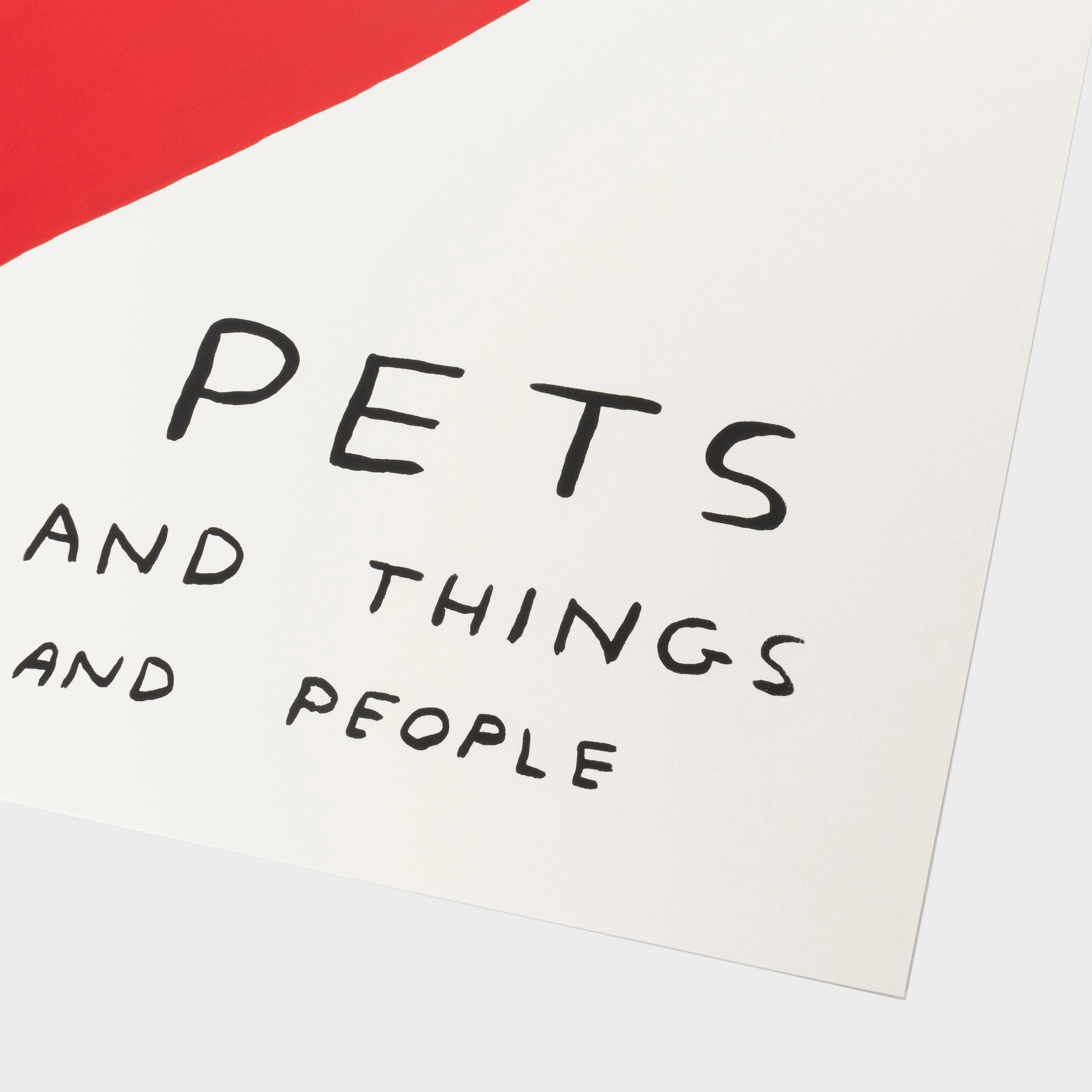 Ich liebe... (Zeitgenössisch), Print, von David Shrigley