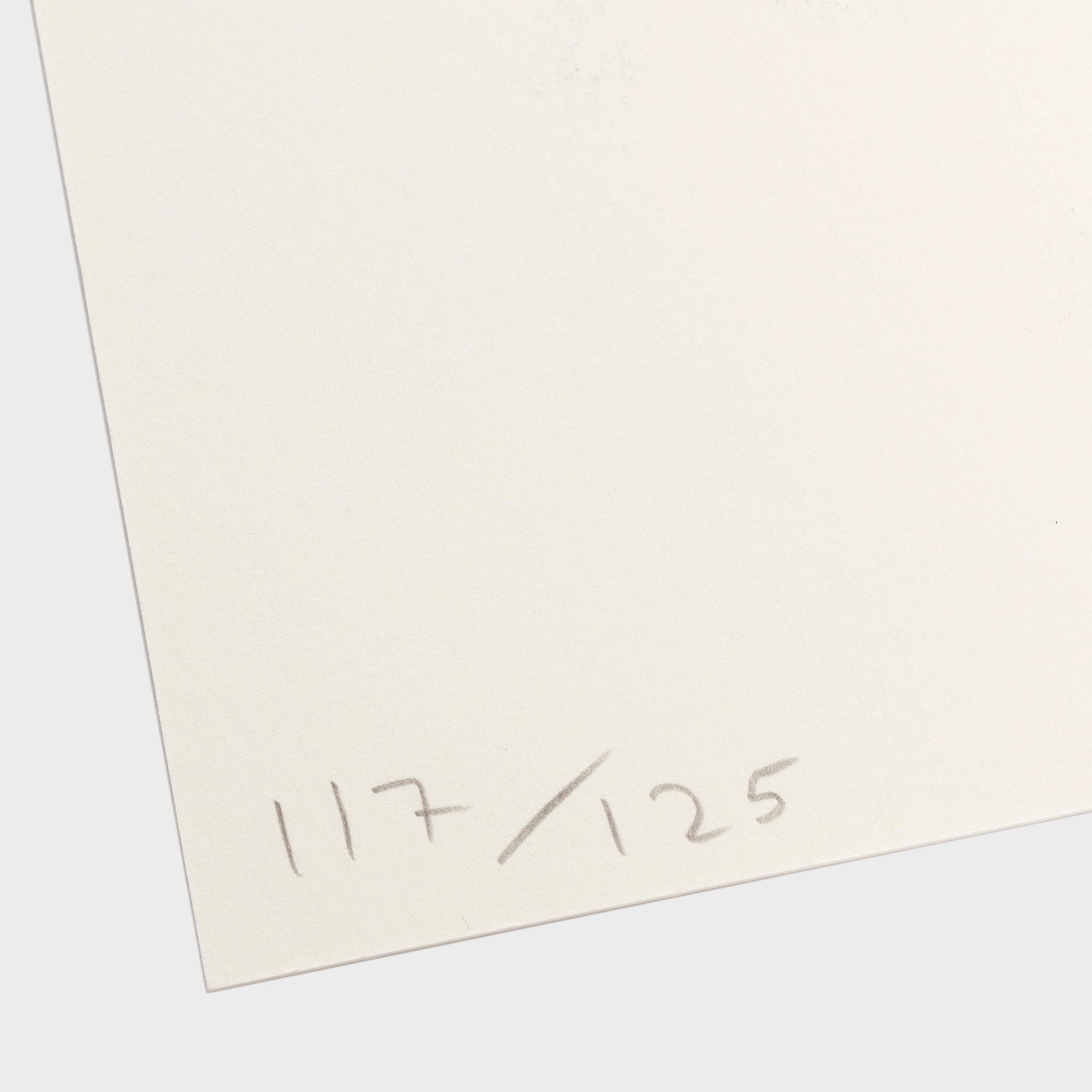 Ich liebe... (Grau), Figurative Print, von David Shrigley