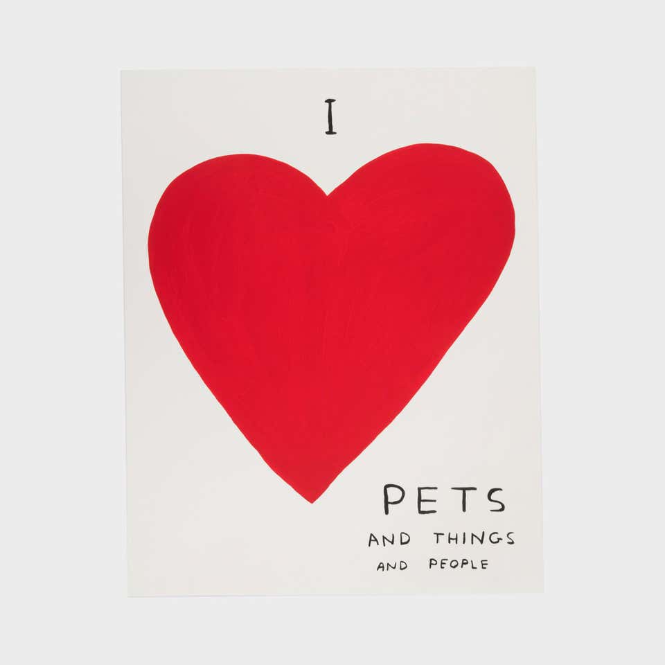 I Love… Screen Print on Somerset Paper, Contemporary and Signed