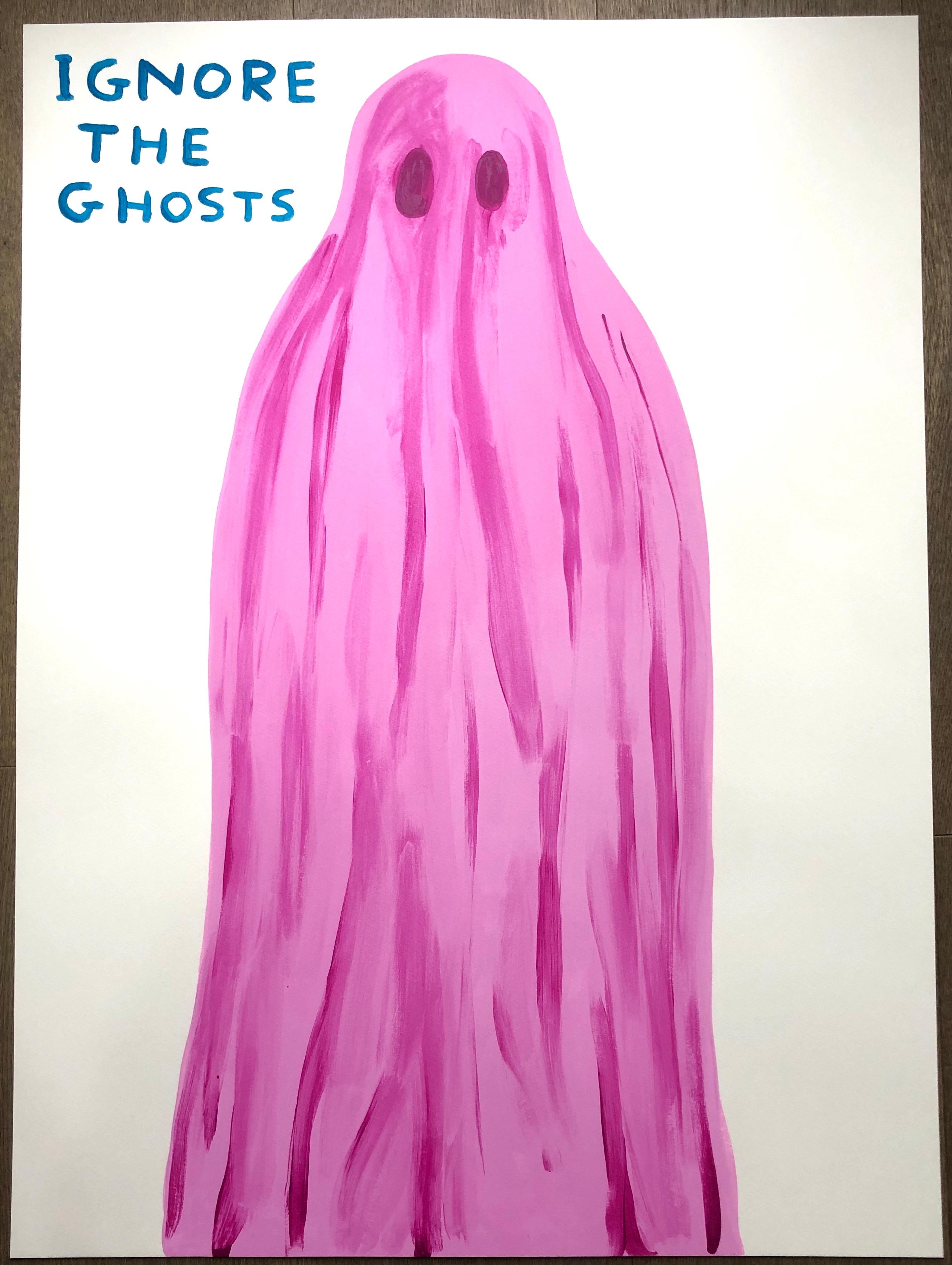 Ignore the Ghosts - Print by David Shrigley