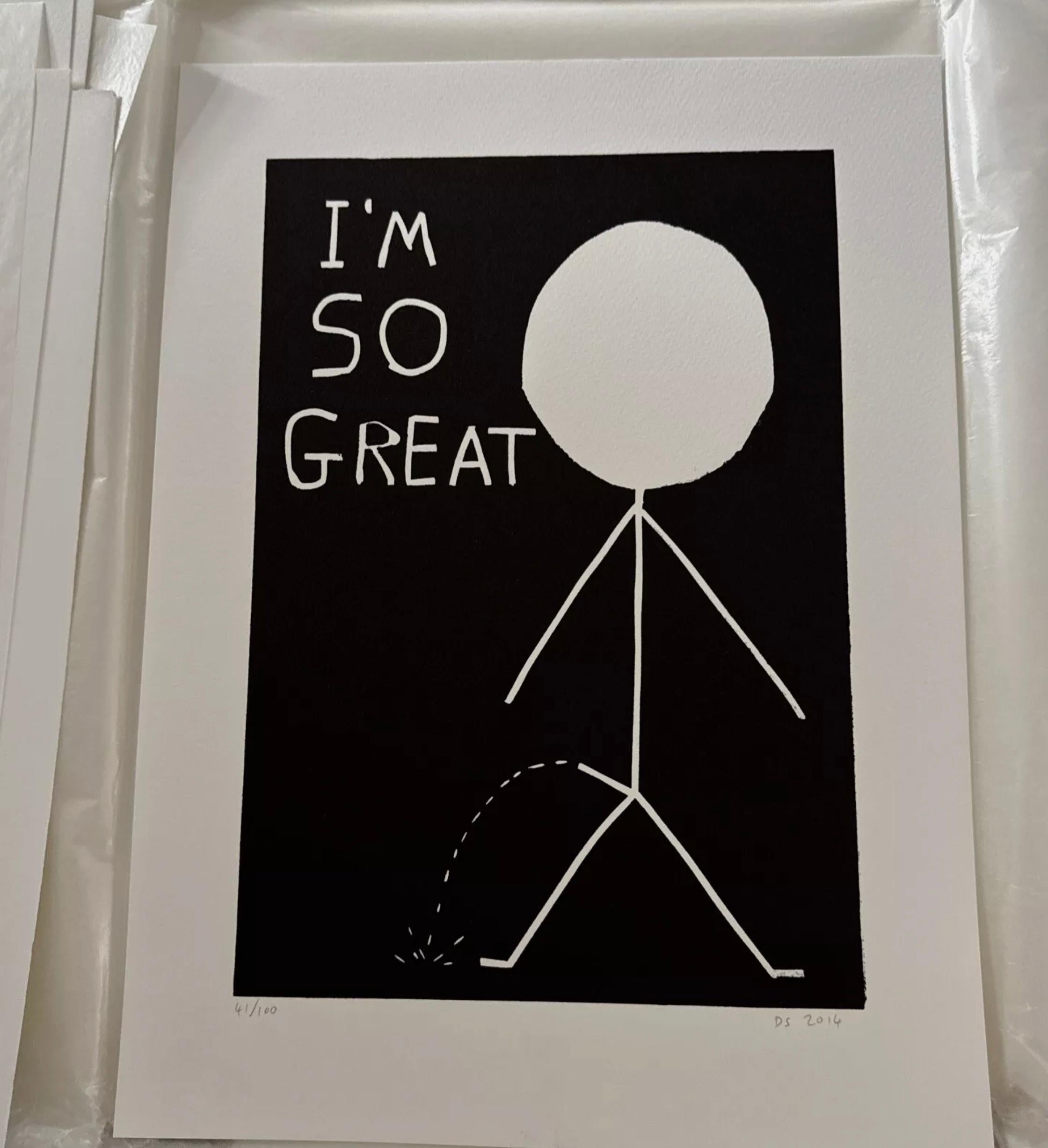 I'm so Great - Contemporary Print by David Shrigley