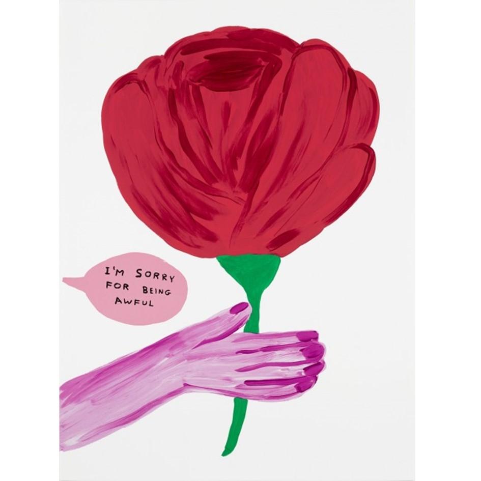 David Shrigley Figurative Print - I'm Sorry For Being Awful -Contemporary, 21st Century, Limited Edition