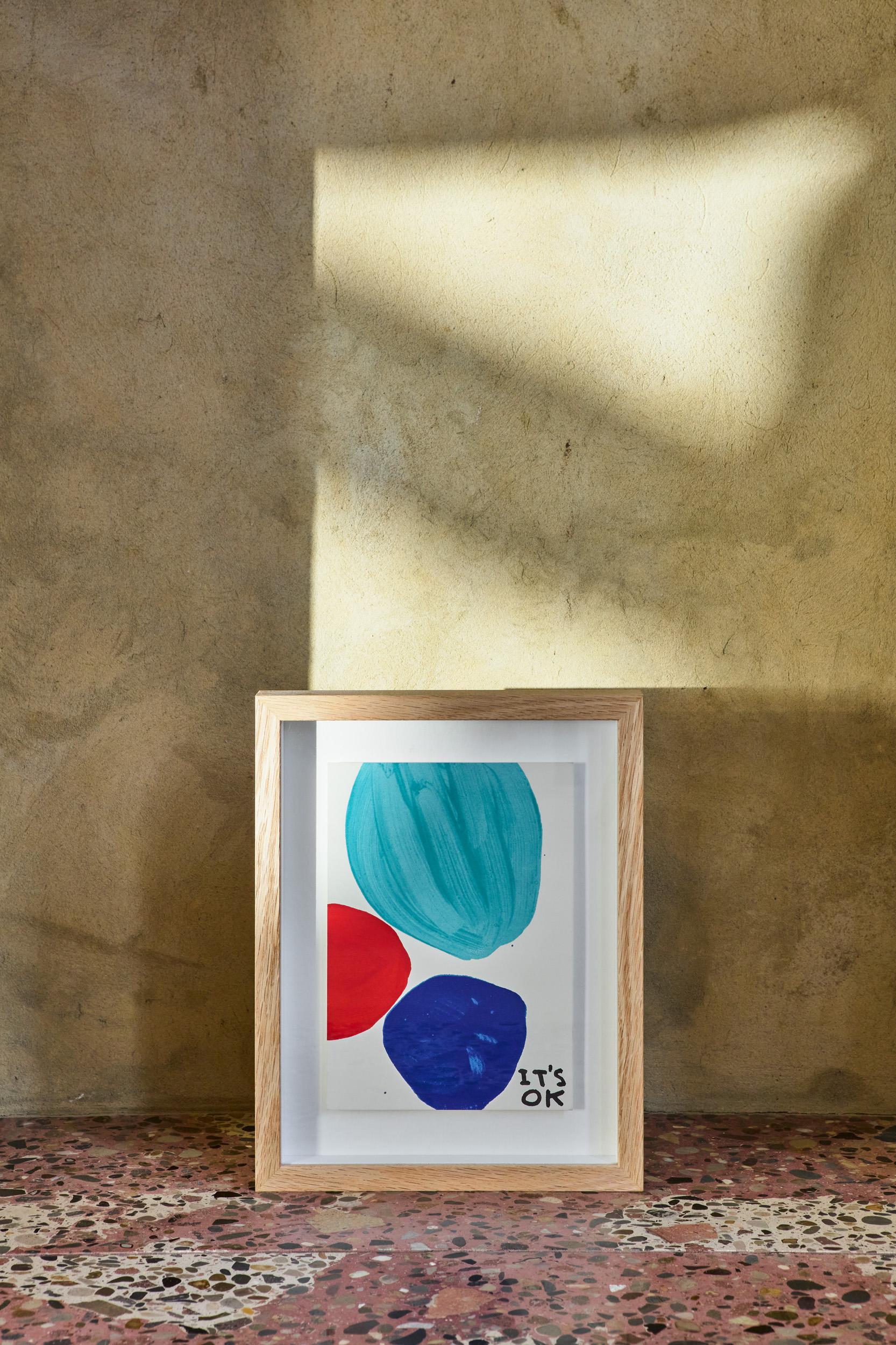 It
s OK, 2016
David Shrigley

Screenprint in colours
On Fabriano Artistico 640gsm Traditional White Paper
Signed and numbered from the edition of 100
Sheet: 20.8 × 14.5 cm  (8.2 × 5.7 in)