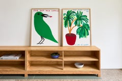 I've Got Your Lipstick -- Druck, Tier, Vogel, Text Kunst von David Shrigley