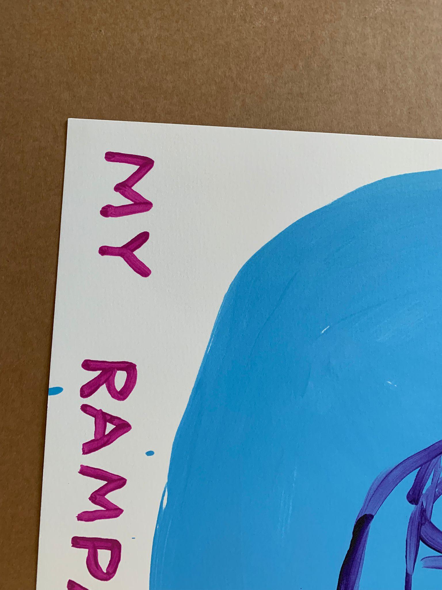 My Rampage is Over - Print by David Shrigley