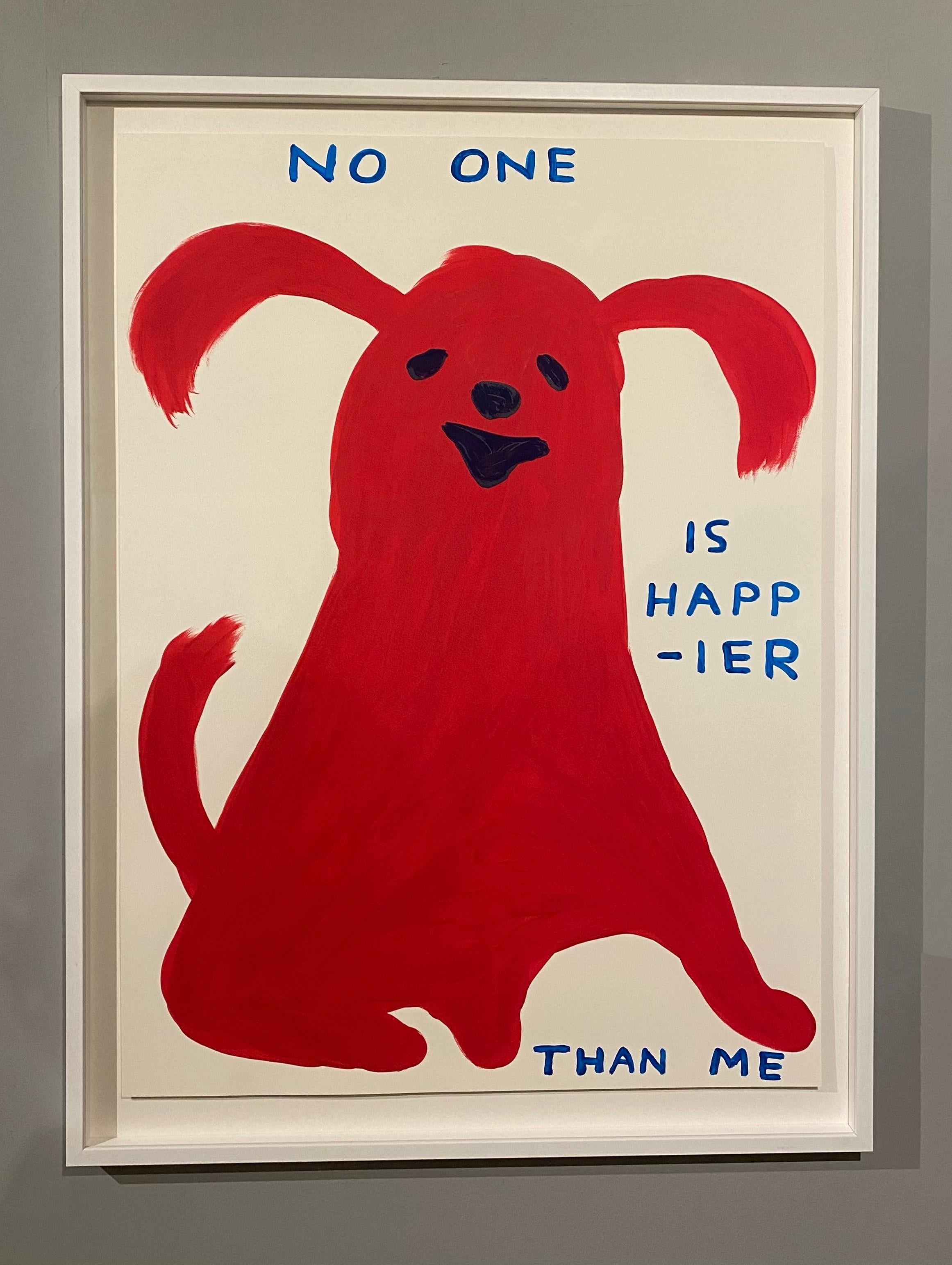 Nessuno è più felice di me - Print di David Shrigley