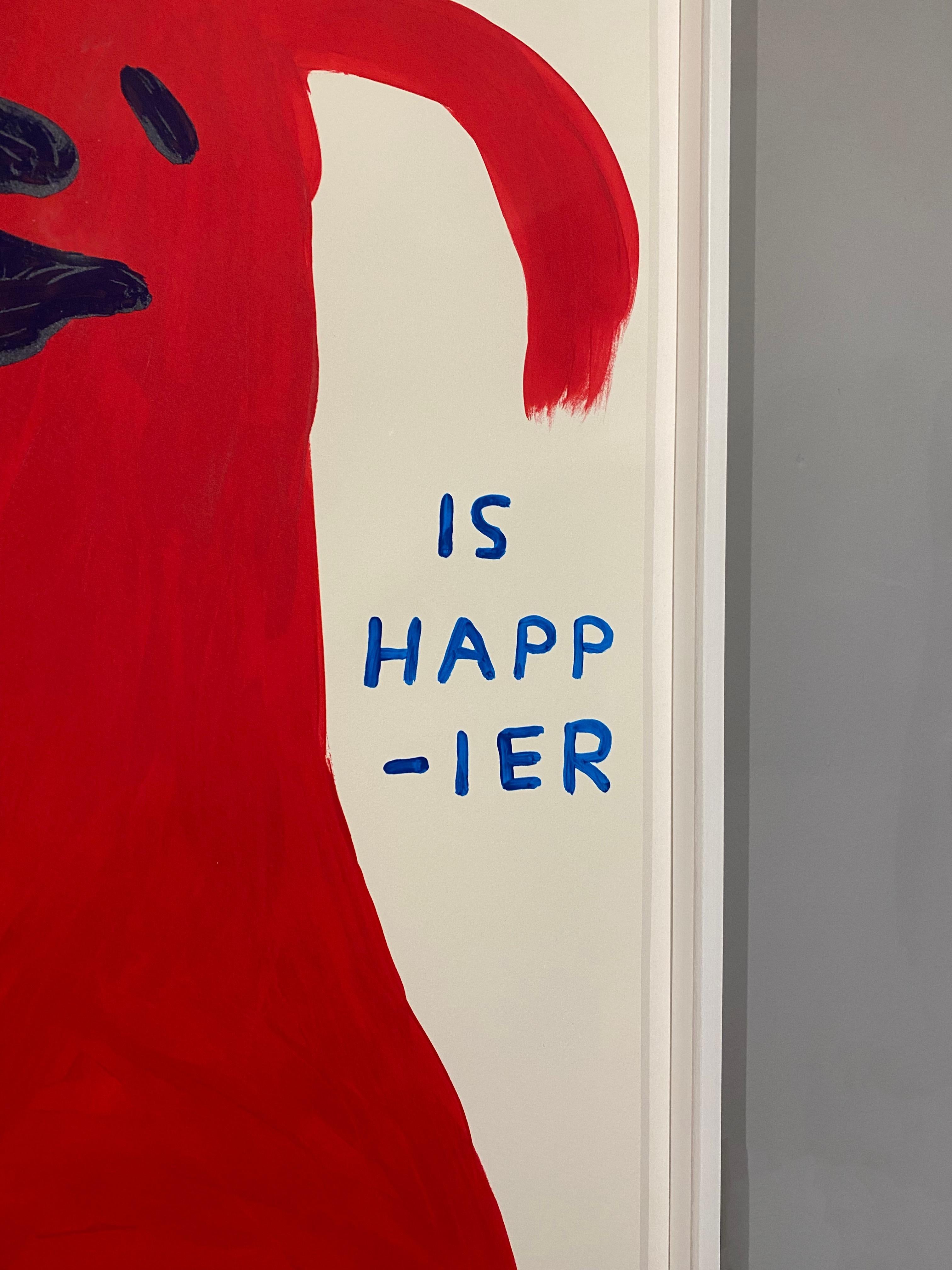 Nessuno è più felice di me - Print Contemporaneo di David Shrigley