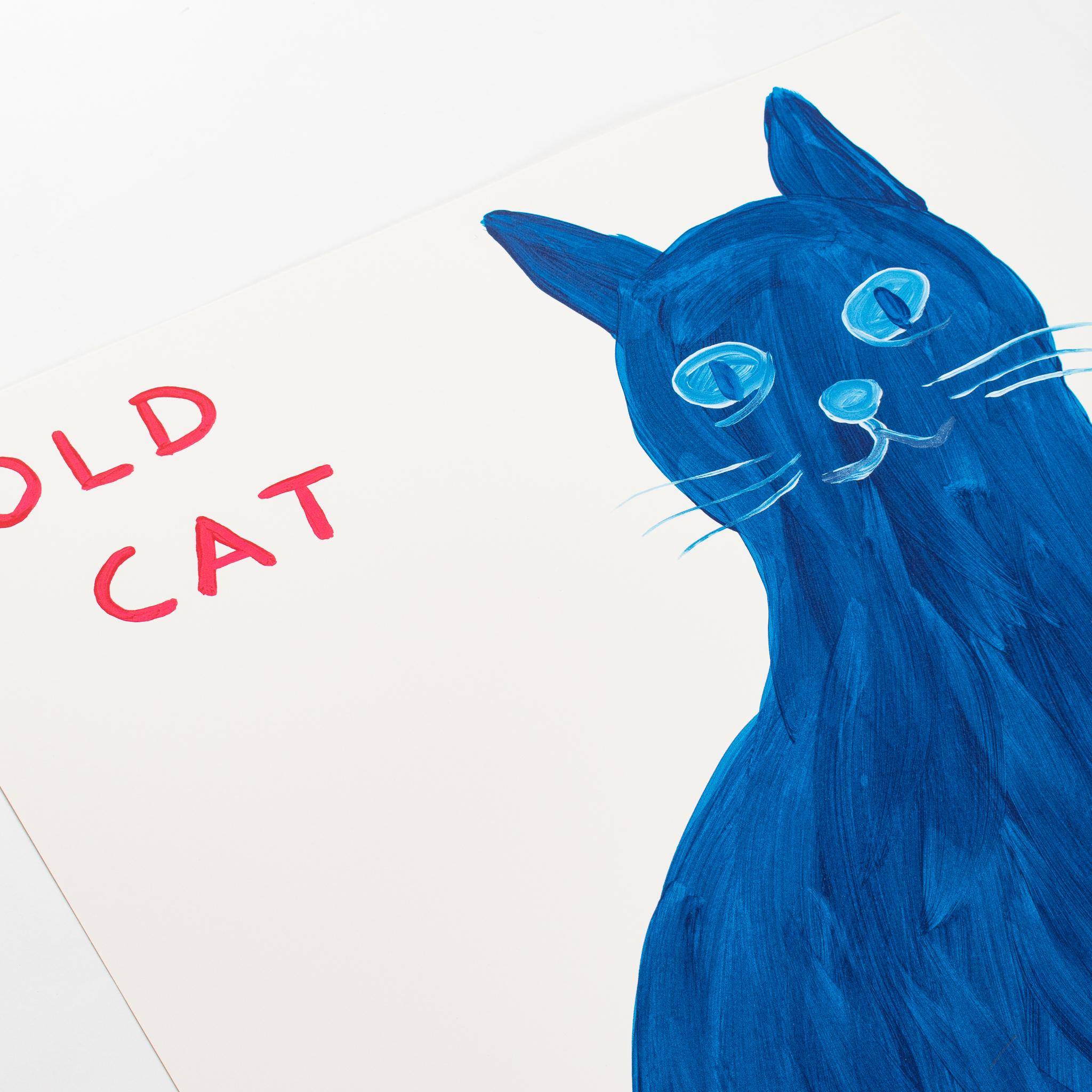 Old Cat - Print by David Shrigley