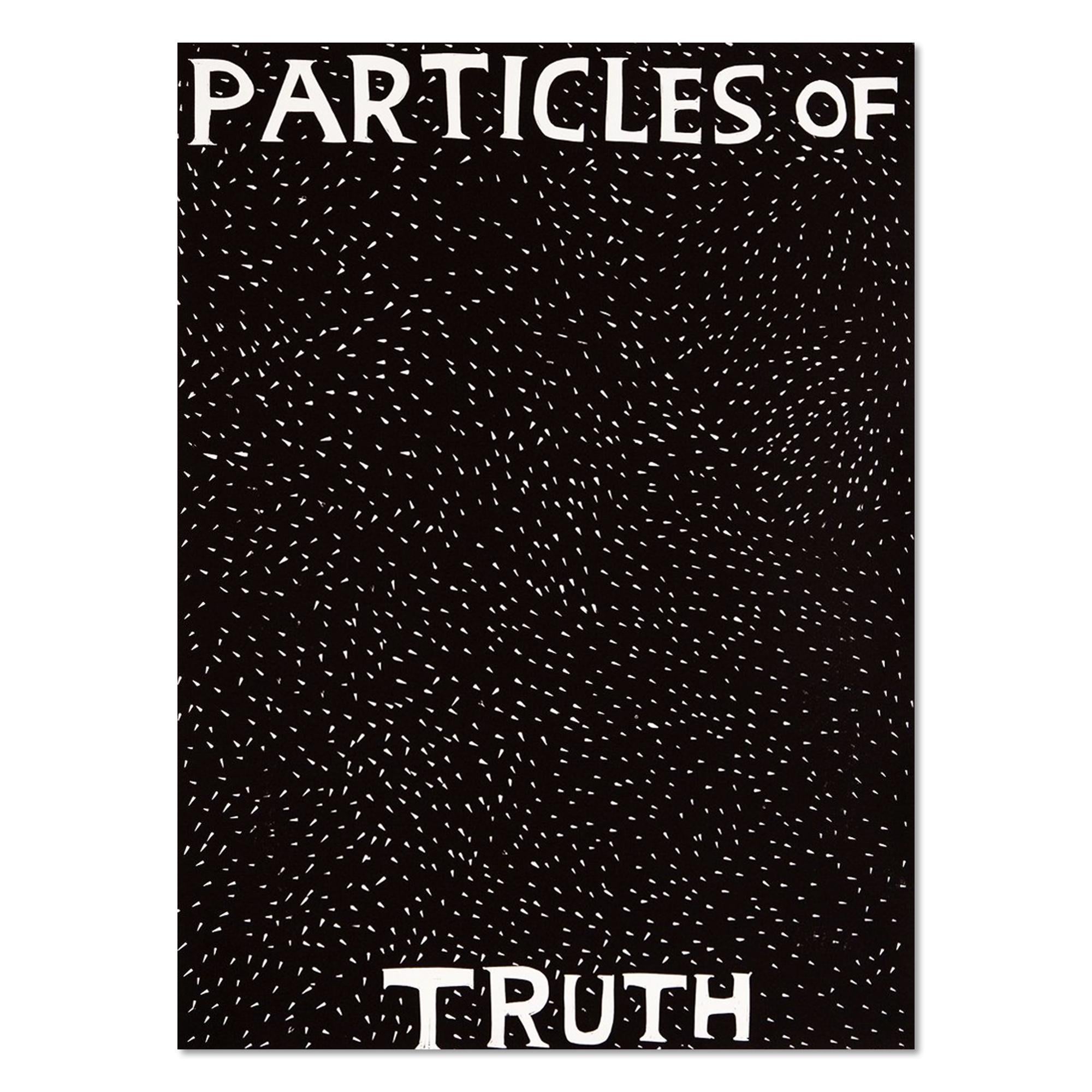 David Shrigley Abstract Print - Particles of Truth, Linocut, Contemporary Art, 21st Century Pop Art